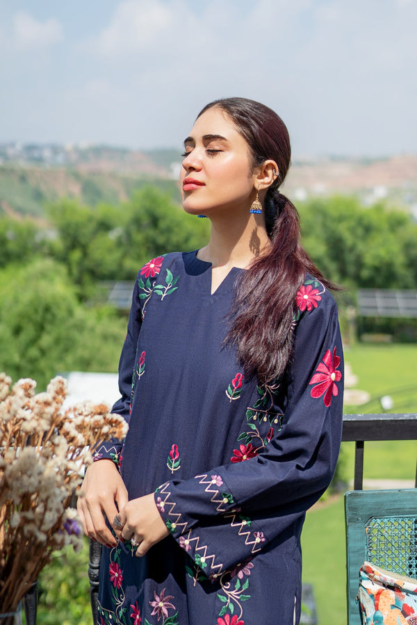 Urge D#01 | 2pc Embroidered Shirt With Embroidered Trouser